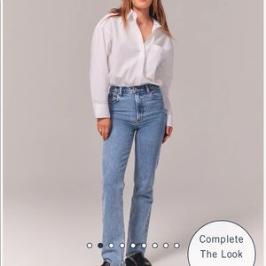 The 90s straight high rise jean